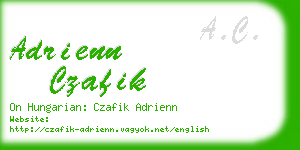 adrienn czafik business card